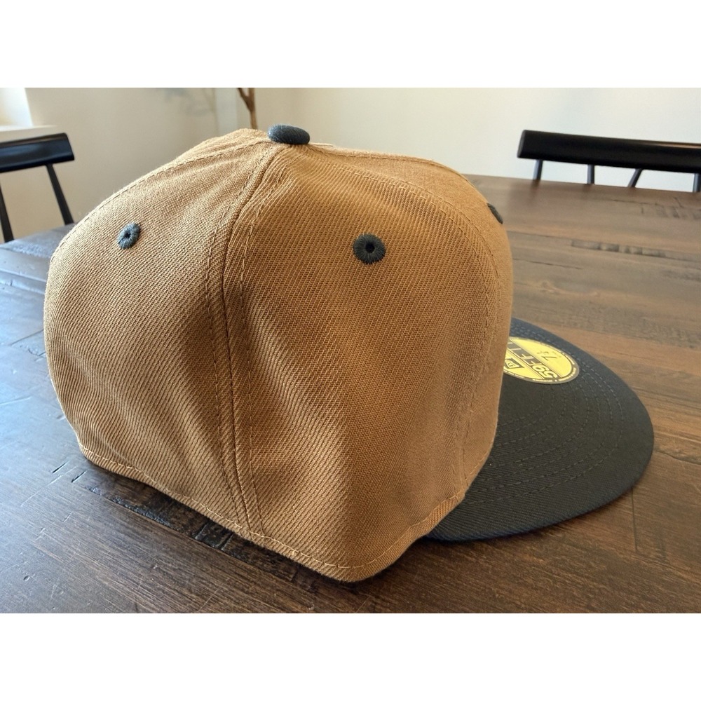 New Era Detroit Tigers 59fifty Sz 7 1/4 Fitted MLB Hat Cap Tan Khaki NWT - Picture 4 of 9